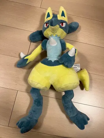 포켓몬스터 메챠모후굿토 봉제 인형 옐로우 컬러 루카리오