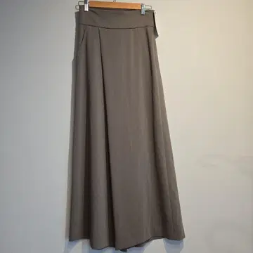 택 포함 미사용 봄/여름용 BABYLONE 카키 그레이 와이드 팬츠 38