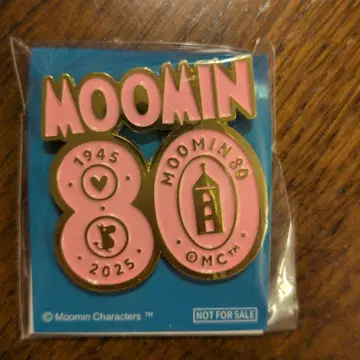 무민 80주년 기념 핀 배지