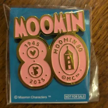 무민 80주년 기념 핀 배지