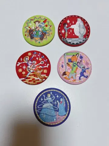 디즈니 자수 캔뱃지 2