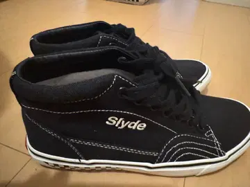 Slyde 블랙 하이컷 스니커즈 스케이트보드 신발