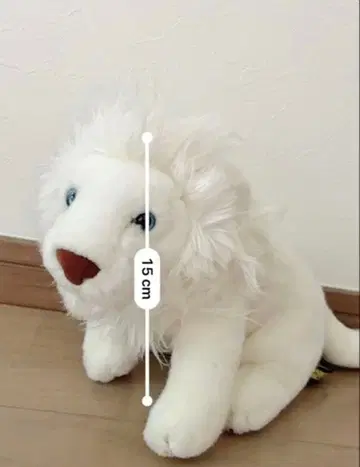 키노시타 서커스 화이트 라이온 봉제 인형 약 15cm