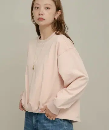 써니 라벨 프론트 턱 맨투맨