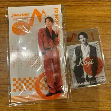 Snow Man ON 아크릴 스탠드 클리어 시트 무카이 코지