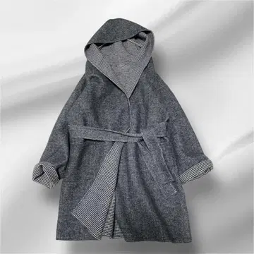 빅 사이즈! SPECCHIO 후데트/울 블렌드 코트