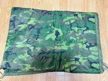 미군 실물 판초 라이너 우드랜드