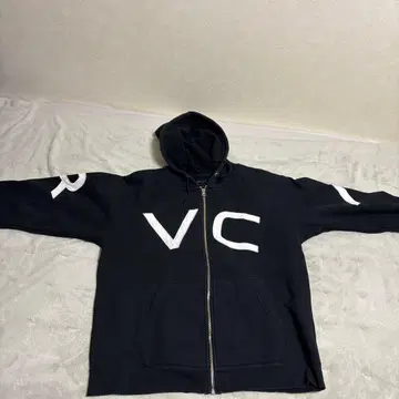 RVCA 블랙 집업 후드티