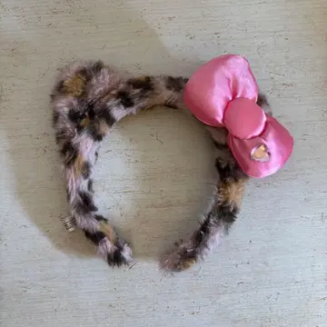 USJ 헬로키티 머리띠 레오파드 무늬