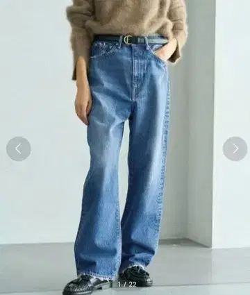 [ KURO/쿠로 ] 별주 OPTIMA 와이드 테이퍼드 데님 (노우쇼쿠)