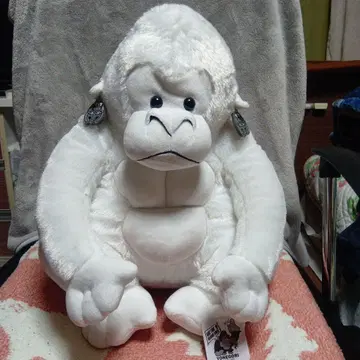 YONEGORI 화이트 고릴라 봉제 인형