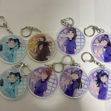 닌타마 란타로 아크릴 키링 세트 8개