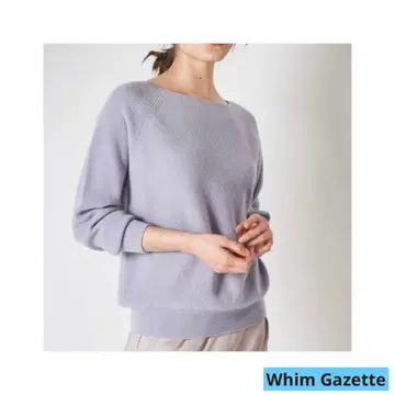 Whim Gazette 윔 가젯 캐시미어 보트넥 긴팔 니트