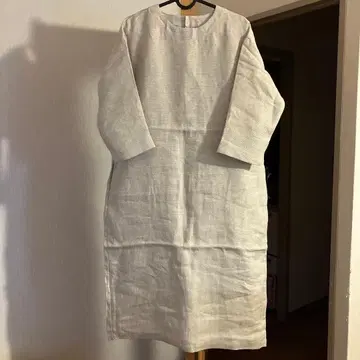 나카가와 마사시치 상점 린넨 멜란지 직조 원피스