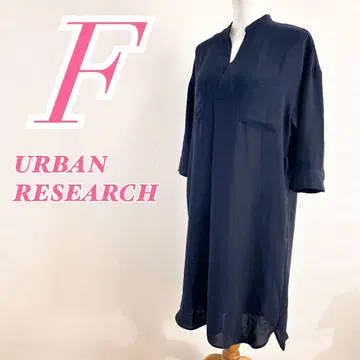 URBANRESEARCH 어반 리서치 네이비 긴팔 원피스 깔끔한