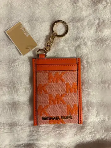 MICHAEL KORS 오렌지 패스 케이스