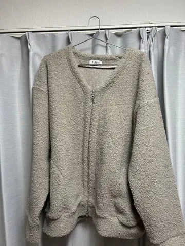 보아 지퍼 가디건