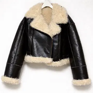 MURUA 무스탕 코트 블랙 [ 가격 인하 가능 ]