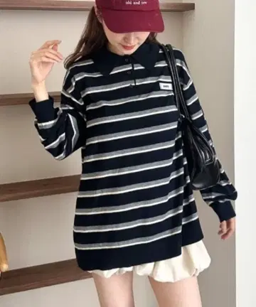 오늘 0시까지 한정 가격 kastane 보더 라거 폴로 니트