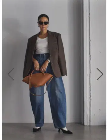 room306 커브 데님 팬츠 M 사이즈 블루