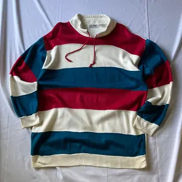 레어 00s 맨투맨 트레이닝복 멀티 보더 그런지 Y2K 구제 의류