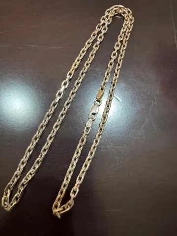 925 실버 체인 와이드 목걸이 60cm