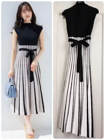 [ MERCURYDUO ] 슬리브리스 니트 원피스