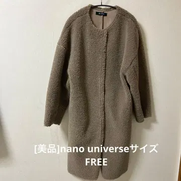 [새상품급] nano universe 보아 롱 코트 브라운