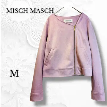 [ 미슈마슈 ] 페이크 스웨이드 자켓 핑크 M