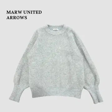 미사용급 MARW 아제 풀오버 니트 크루넥 울