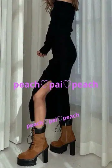 새상품 GYDA 힐 컴뱃 부츠