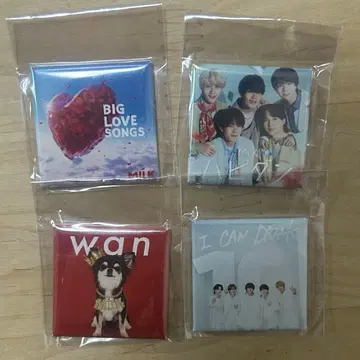 M!LK 사쿠라 스테이지 캡슐 토이 스퀘어 마그넷 4종 세트