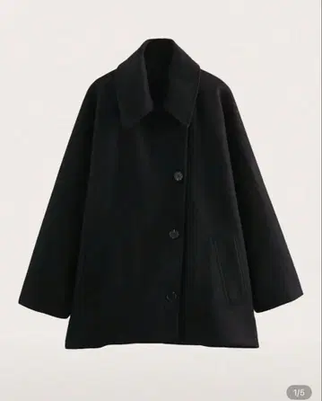 여성용 싱글 브레스 코트 블랙 JP-XL