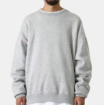 REMI RELIEF NAVY LABEL 기모 쭈리 크루 L