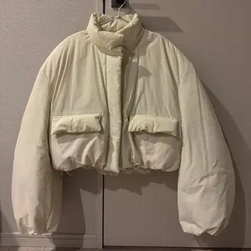 clane BALLOON SHORT DOWN JACKET 아이보리