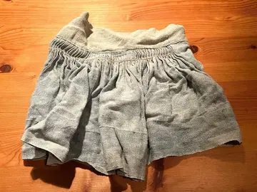 DEPT 탈부착 카라 린넨 네이비 나염