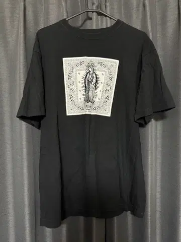 KRHYME DENIM 마리아 블랙 T셔츠