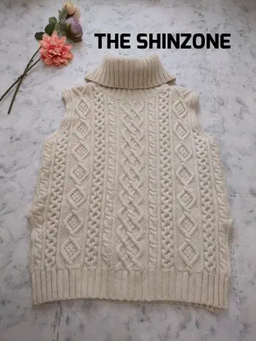 THE SHINZONE 더신존 CABLE VEST 니트 베스트