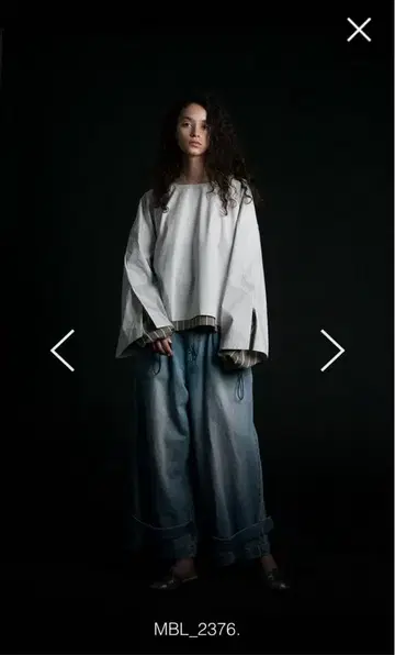 my beautiful landlet 오버 사이즈 긴팔 티셔츠 블랙