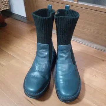 새상품급 put's 사이드 고어 부츠 블루 그레이 일본제