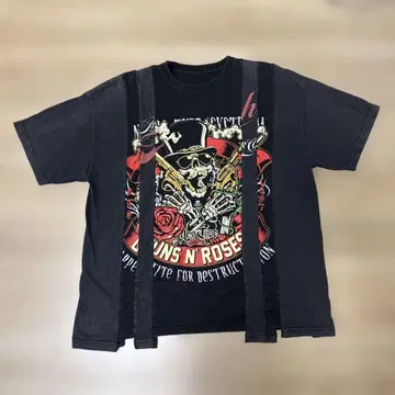 Guns N' Roses 스컬 리메이크 T셔츠