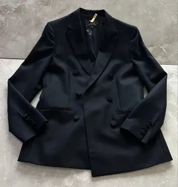 23구 울 삭소니 트윌 네이비 블레이저 사이즈 40