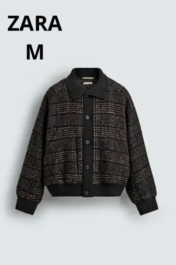 ZARA 자라 리브 옷깃 절개 자켓 M