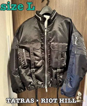 TATRAS * RIOT HILL 블랙 봄버 자켓 L