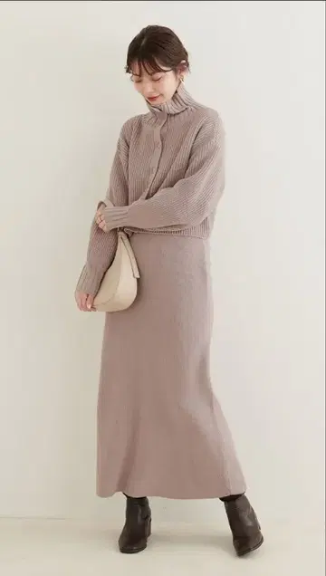 natural couture 멀티 가디건 세트 니트 원피스