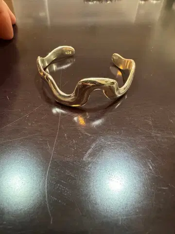 925 실버 웨이브형 뱅글