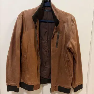 URBAN RESEARCH DOORS 브라운 천연 가죽 가죽 자켓 L