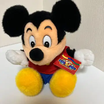 미키마우스 봉제 인형 택 포함 오르골 포함 회전 레어