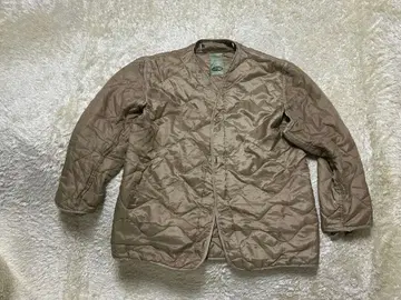 M-65 퀼팅 라이너 브라운 L 버튼 포함 실측치수 있음 밀리터리