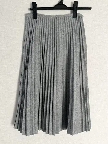 JILL STUART 질스튜어트 그레이 플리츠 스커트 2 울